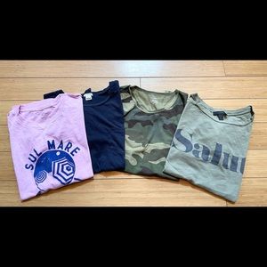 4 J Crew T Shirts Size M